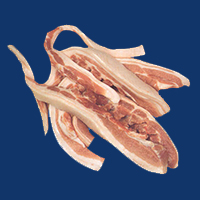 Belly strips rindless